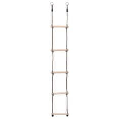 Vidaxl 5-stupňový rebrík 210 cm masívne borovicové drevo