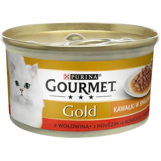 Purina Gourmet Gold cat konz.-Sauce Delight Minifiletky hovädzie 85 g