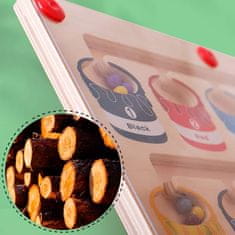Labyrint Farieb, didaktická magnetická hra na rozvoj koordinácie rúk, triedenie a spoznávanie farieb, ako aj učenie prvých čísel, vyrobená z dreva, vynikajúci darček pre najmenších, SortBoard, 1