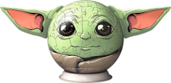 Ravensburger Puzzleball Star Wars: The Mandalorian Grogu s ušami 77 dielikov