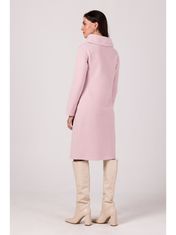 BeWear Dámske mikinové šaty Evrailes B270 púdrová ružová XL