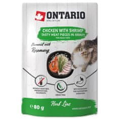 Ontario Kapsička kuracie s krevetami v omáčke - 80 g
