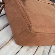 PAOLO PERUZZI Pánska bavlnená plátenná taška na notebook cez rameno 