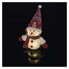 EMOS LED vianočný snehuliak svietiaci, 25 cm, 3x AAA, vnútorná, teplá biela
