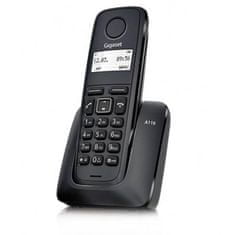 Gigaset A116 - DECT bezdrôtový telefón, čierna