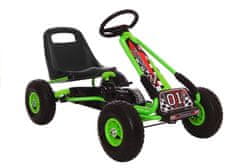Lean-toys Zelená motokára A-15 Nafukovacie kolesá