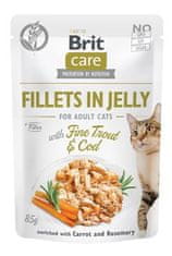 Brit Care Cat Filety v Jelly with Trout&Cod 85g