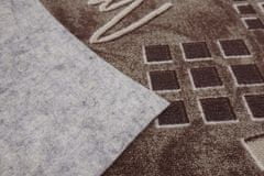 Sintelon AKCIA: 350x360 cm Metrážny koberec Roines brown (Rozmer metrového tovaru Bez obšitia)