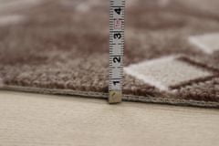 Sintelon AKCIA: 65x500 cm Metrážny koberec Roines brown (Rozmer metrového tovaru Bez obšitia)