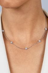 Brilio Silver Pôvabný pozlátený náhrdelník so zirkónmi NCL109Y