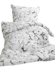 Jerry Fabrics Obliečky mikroflanel Mramor biely 140x200, 70x90 cm
