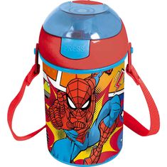 Stor Fľaša na pitie Spiderman Midnight Pop up 450ml