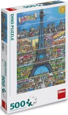 DINO Puzzle Eiffelova veža 500 dielikov