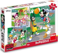 DINO Puzzle Mickey Mouse a kamaráti 3x55 dielikov