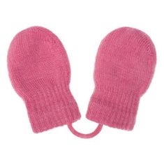 NEW BABY Detské zimné rukavičky New Baby ružové 56 (0-3m)