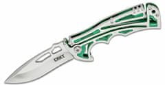 CRKT CR-5241 NIRK TIGHE Green vreckový nôž 8,1 cm, celooceľový, zelená