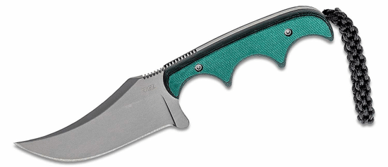 CRKT CR-2379 Minimalist Persian malý vreckový nôž 7 cm, zelená, Micarta, puzdro polypropylén