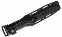 KA-BAR® KB-5054 SHORT TANTO BLACK bojový nôž 13,3 cm, celočierny, Kraton, plastové puzdro