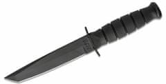 KA-BAR® KB-5054 SHORT TANTO BLACK bojový nôž 13,3 cm, celočierny, Kraton, plastové puzdro