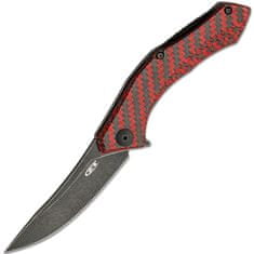 Zero Tolerance ZT-0460RDBW Factory Series Red vreckový nôž 8,3cm, červená, uhlíkové vlákno, titán