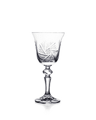 Bohemia Crystal Brúsené poháre na víno Laura 1S116/26008/170ml (set po 6 ks)
