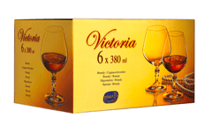 Crystalex Bohemia Crystal poháre na brandy a koňak Victoria 380ml (set po 6ks)