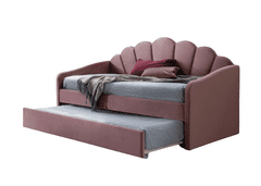 Bývaj s nami SK WERSACE rozkladacia čalúnená posteľ, Bluvel 52 - ružová