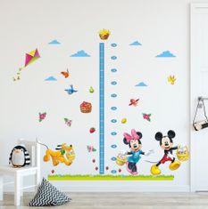 PIPPER. Samolepka na stenu "Detský meter - Mickey a Minnie 2" 170x100 cm