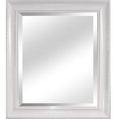 KONDELA Zrkadlo na stenu Malkia Typ 2 - biela