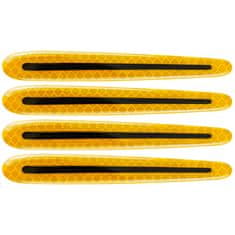 4Car Samolepiace dekory na kľučky dverí - reflexné žlté