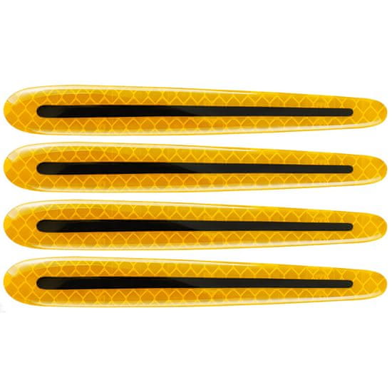 4Car Samolepiace dekory na kľučky dverí - reflexné žlté