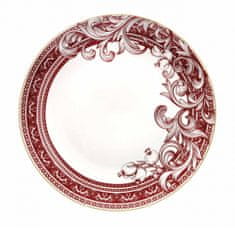 AB LINE 51086BD Porcelánový tanier biely Royal Red, Ø 30,5 cm