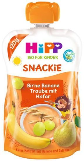 HiPP BIO Šport Hruška-Banán-Biele hrozno-Ovos 120 g