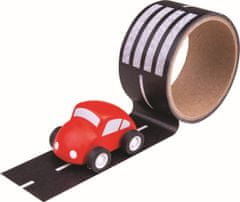 Bigjigs Toys Lepiaca páska s motívom cesty a autíčkom ROAD