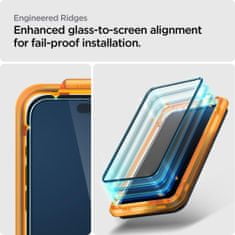 Spigen Glas.Tr Full Cover 2x ochranné sklo na iPhone 15 Pro, čierne