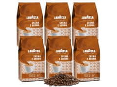 Lavazza LAVAZZA Crema E Aroma - Zmes stredne pražených kávových zŕn Arabica a Robusta, 6