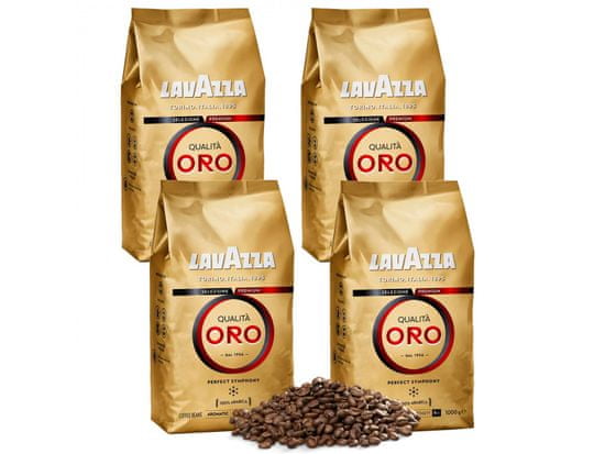 Lavazza LAVAZZA Qualita Oro-kávové zrná, stredne pražené, talianska káva