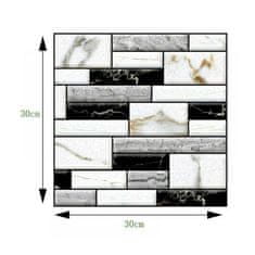 HOME & MARKER® 3D nálepky na stenu s mramorovým vzhľadom (10 ks) | MARBLEBLOCKS