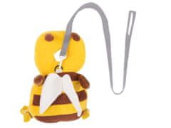 KIK Bezpečnostný batoh na výučbu chôdze VČELKA žltý KX5600