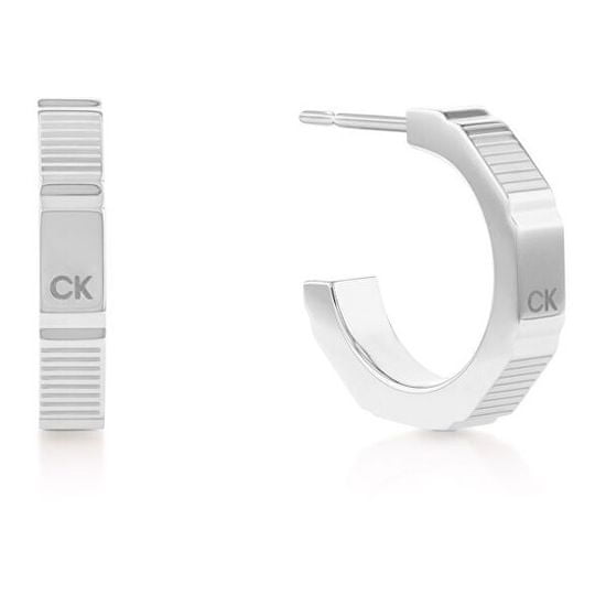 Calvin Klein Štýlové kruhové náušnice z ocele Essential 35000518