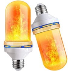 Popron.cz LED žárovka s efektem ohně Flame/Fire 9W E27