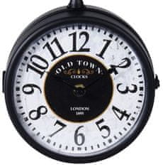 ProGarden hodiny stolný dizajnové kovové OLD TOWN 27 x 31 cm KO-HZ1991380