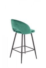 Halmar Barová stolička Ivy6 tmavozelená