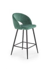 Halmar Barová stolička Ivy6 tmavozelená