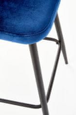 Halmar Barová stolička Ivy6 tmavomodrá