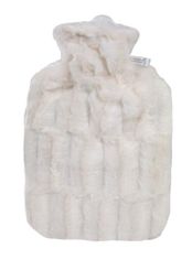 Termofor Classic s obalom z umelej kožušiny - biely s podšívkou
