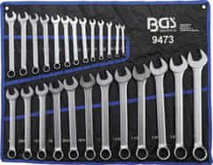 BGS technic Kľúče očkoploché palcové, veľkosti 1/4 až 1 1/4"”, sada 25 ks - BGS 9473