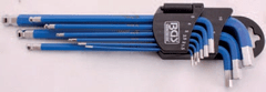 BGS technic Kľúče imbus 9ks extra dlhé, s guličkou a magnetom - BGS 35100