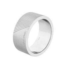Calvin Klein Štýlový oceľový prsteň pre mužov Architectural 35000436 (Obvod 64 mm)