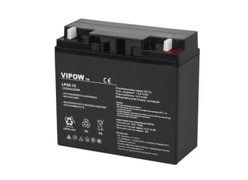 vipow Olovená gélová batéria VIPOW 12V 20Ah BAT0218